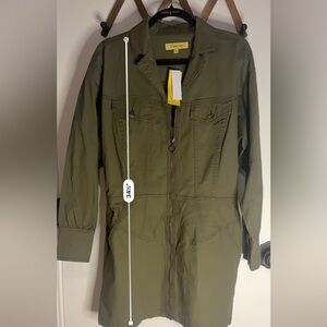 Olive Green Long Sleeve Dress